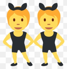 People With Bunny Ears Emoji - Twin Emoji,Ears Emoji