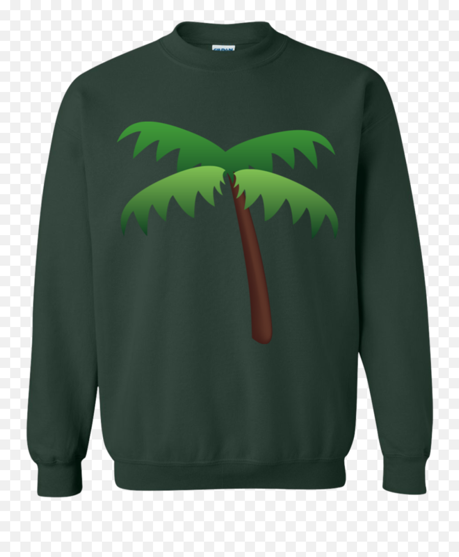 Download Hd Palm Tree Emoji G180 Gildan - Ugly Christmas Sweaters Clear Background Png,Christmas Tree Emoji