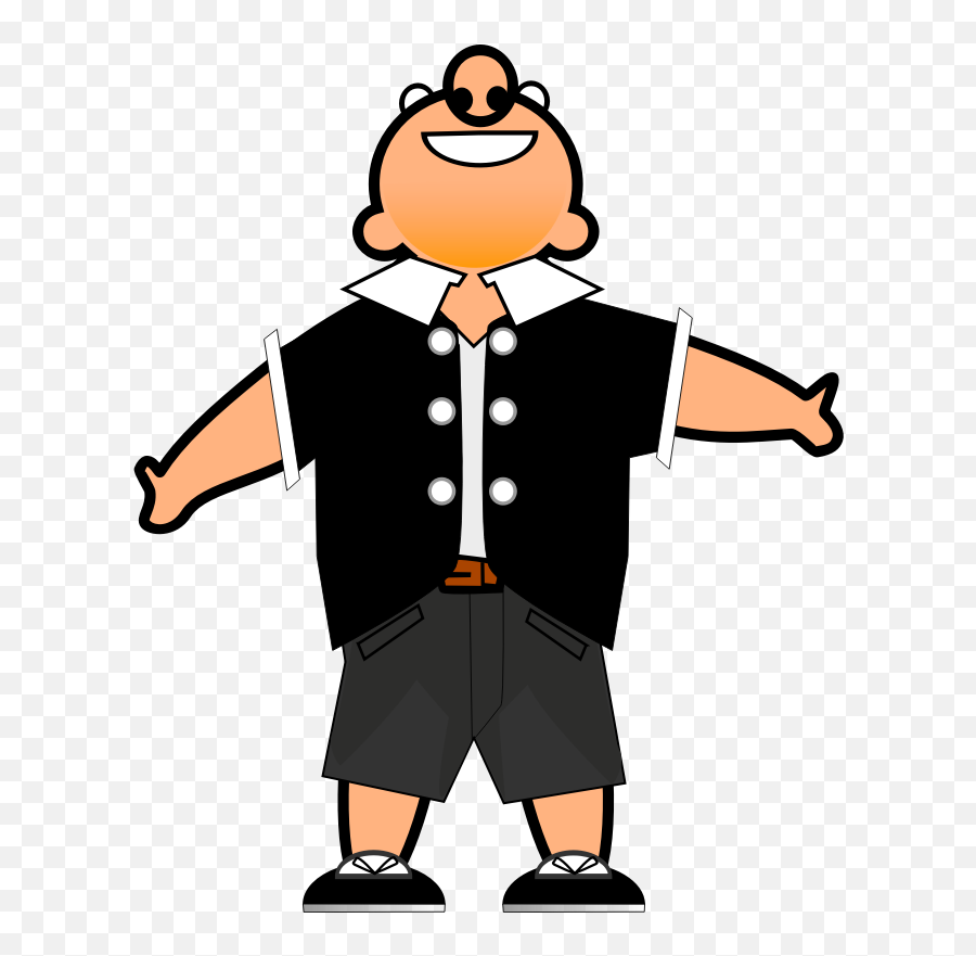 Free Cartoon Pictures Of Fat People - Happy Man Cartoon Emoji,Fat Guy Emoji
