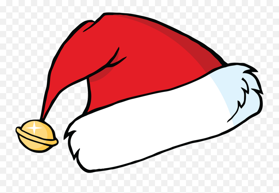 Christmas Santa Claus Hat Little Bell - Cartoon Santa Hat Clipart Emoji,The Standard Collection Of Emojis Santa