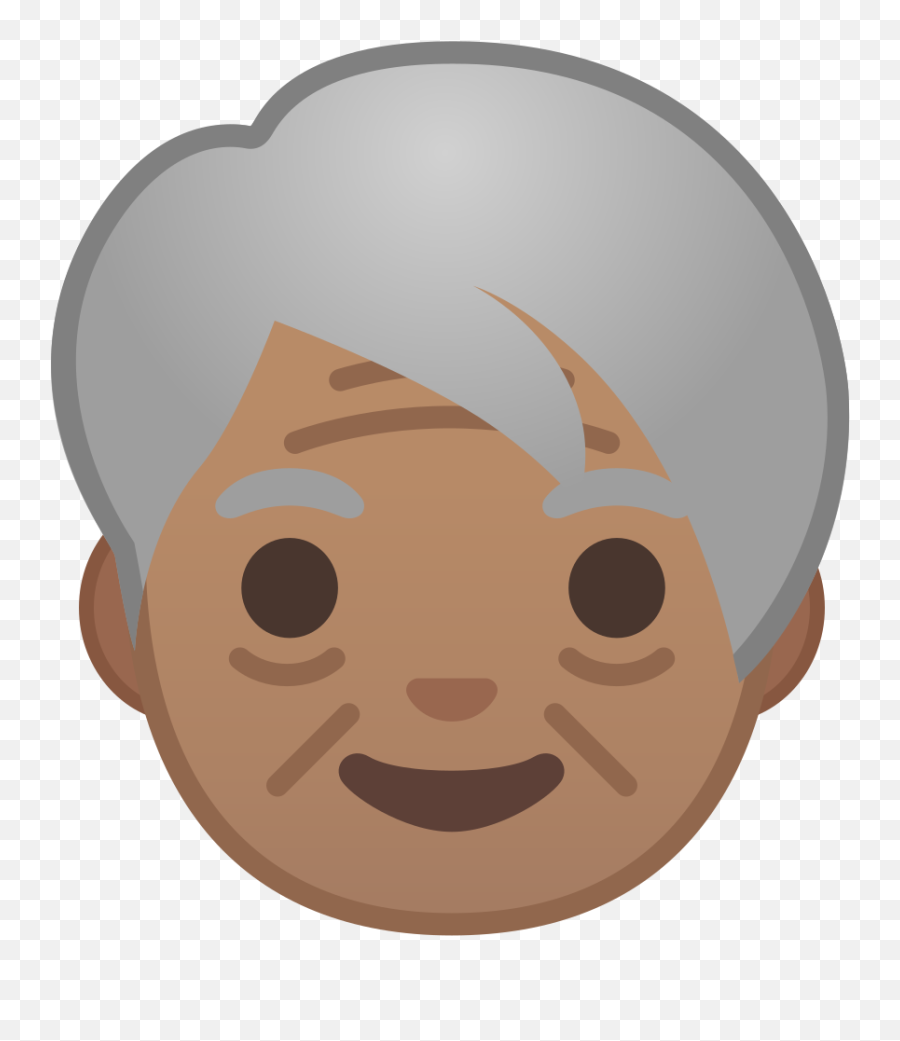 Older Person Emoji With Medium Skin - Older Person Emoji,Old Google Emojis