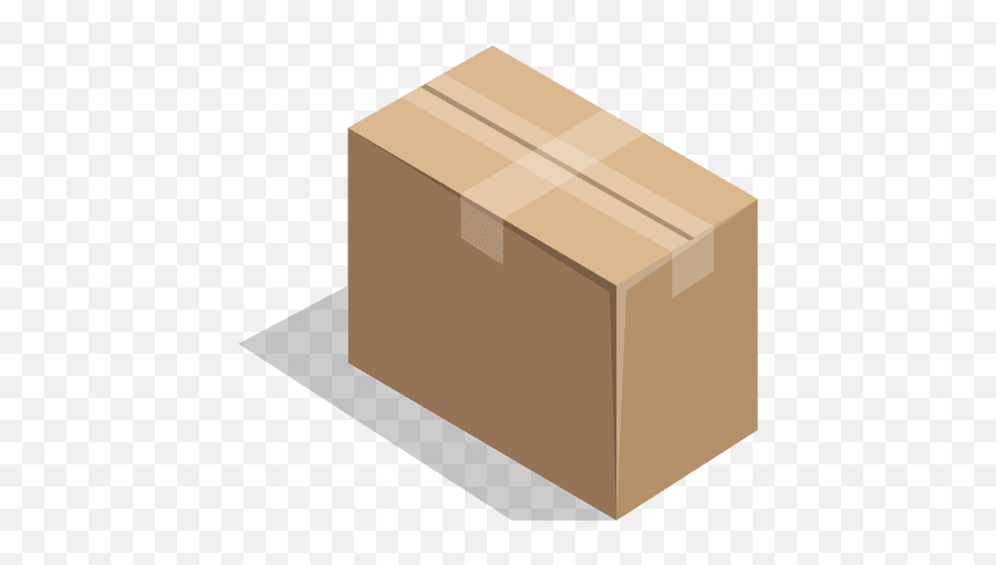 Sealed Rectangular Cardboard Box - Sealed Box Emoji,Cardboard Cutout Emojis