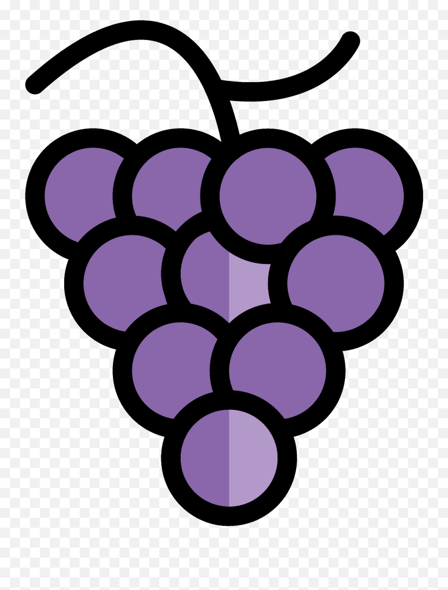 Grapes Emoji Clipart - Druif Emoji,Mango Emojis Gif