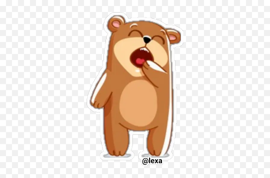 Sticker Maker - Bear Emoji Cute Animals Emoticon Sticker Vector,Moving Animation For Questions Emoji
