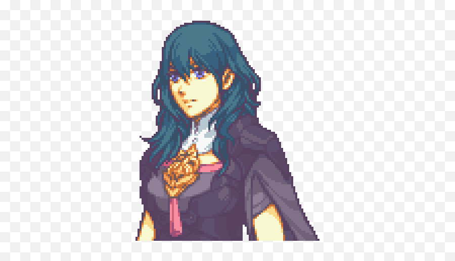 Allow Me To Demonstrate - Byleth Female Pixel Art Emoji,Male Byleth More Emotion Than Female Byleth