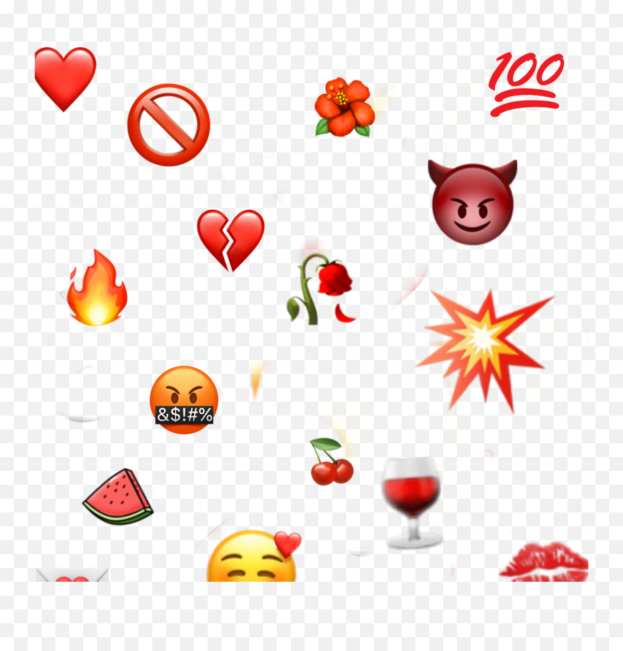 Red Emoji Redemoji Aethestic Sticker By Anna Barbosa - Emojis De Flores De Iphone,Wine Glass Emoji