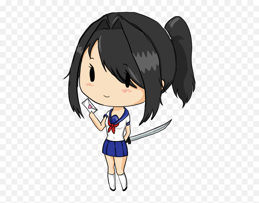 The Best 21 Ayano Aishi Fanart Chibi - Aboutballiconic Emoji,Kuudere Emoticon