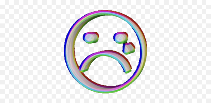 Sad Tumblr Broken Helpme Help Sticker By Emoji,Sad Emoticon Vaporwave