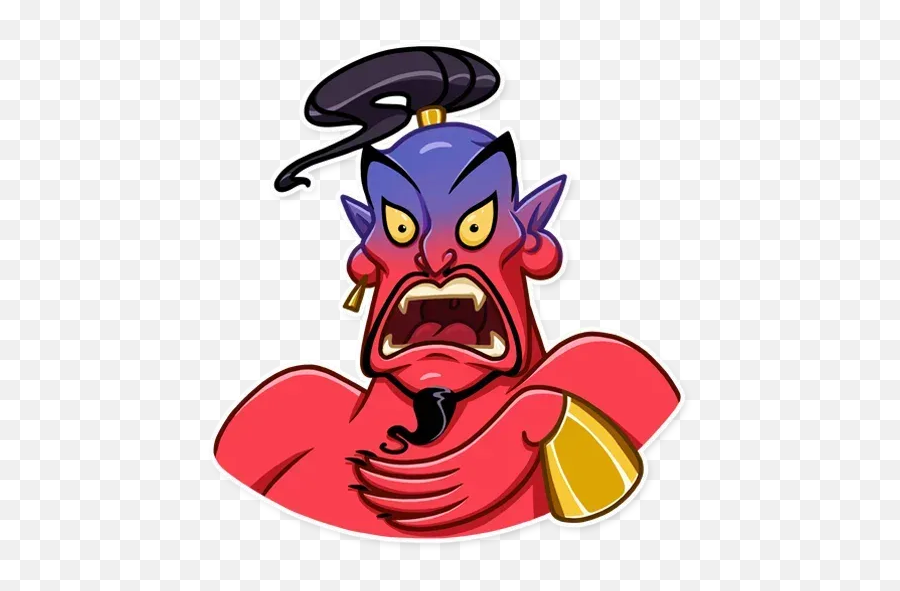 Evil Genie Sticker Pack - Stickers Cloud Emoji,Genie Emoji