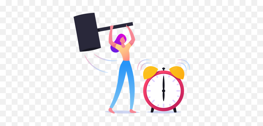 Alarm Clock Emoji Icon - Download In Flat Style,Clock Emoji Line