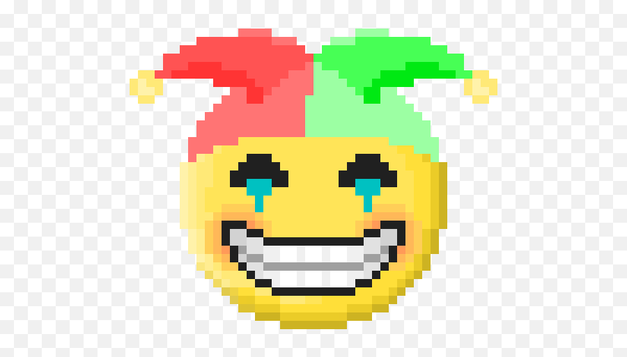 Jester Emoji Sticker - R74n Free Pixel Emojis Emoji Stickers,Joker Emojii