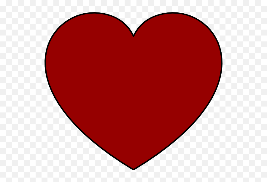 Solid Garnet Heart Clip Art At Clkercom - Vector Clip Art Emoji,Which Heart Emoji Represents Friendship