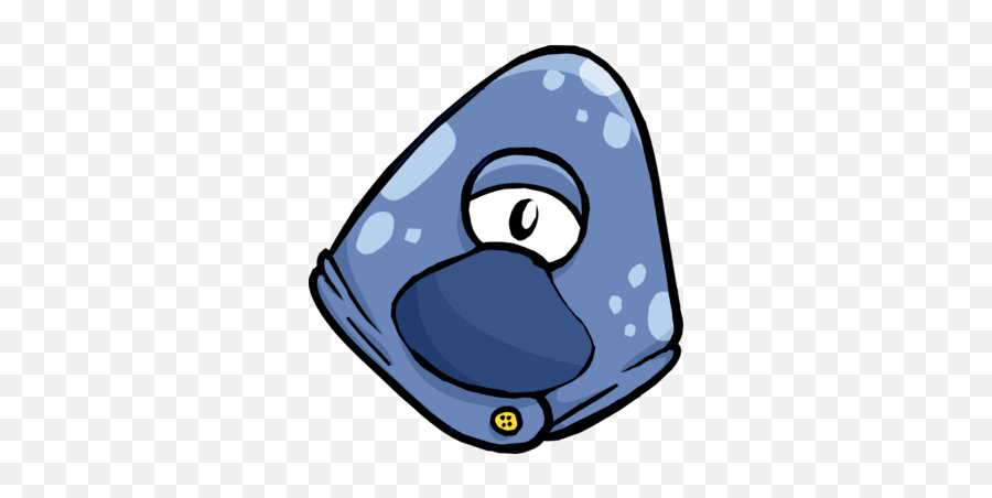 Blue Alien Mask Club Penguin Wiki Fandom - Dot Emoji,Alien Emoji Hat