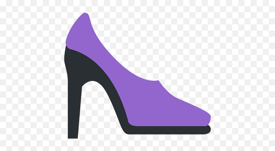 High - Purple Heels Icon Png Emoji,Shoes Emoji
