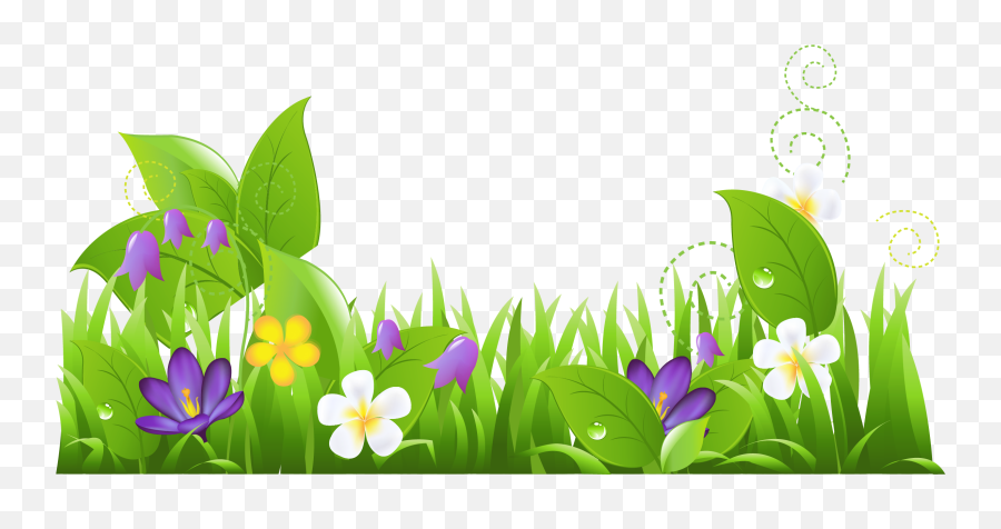 Blooming Flowers Clipart - Clipartix Grass Clipart Emoji,Springtime Emoji