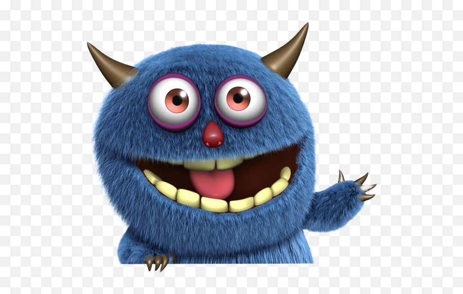 Monster Sessions - Pretty Fly Copywriting Funny Blue Fuzzy Monster Emoji,Headshake Emoji