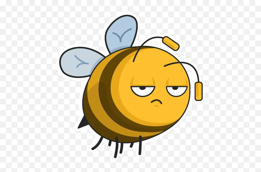 Telegram Sticker 1 From Collection Bee Bob - Happy Emoji,Bees Emoticon