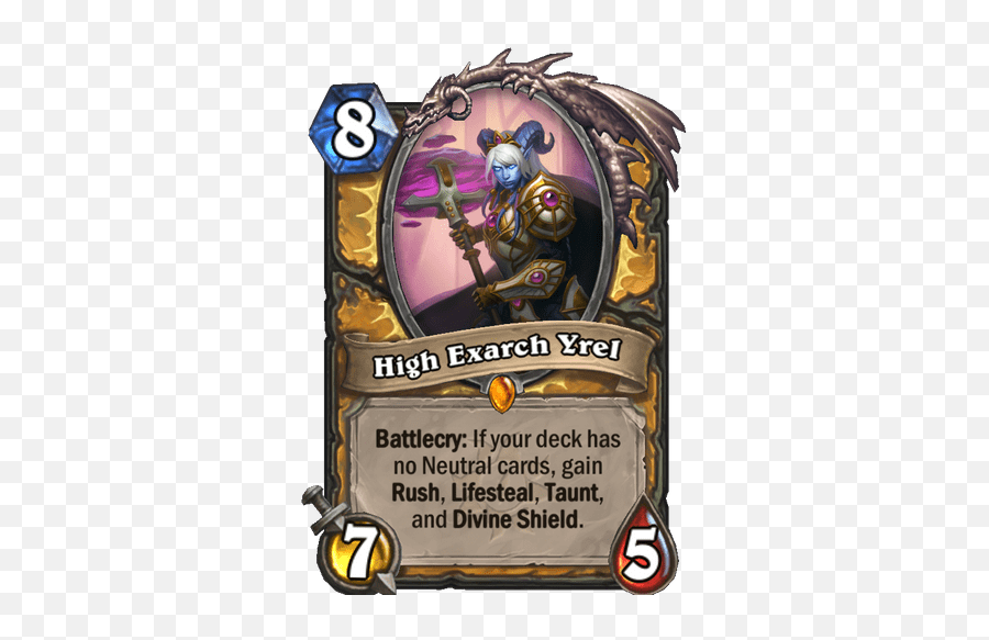 New Paladin Legendary Card Revealed - High Exarch Yrel High Exarch Yrel Hearthstone Emoji,Negative Emotions Paladin