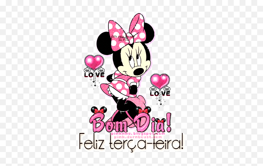 Imagens E Frases De Terça - Feira Pink Minnie Mouse Character Emoji,Emoticons Para Bom Dia