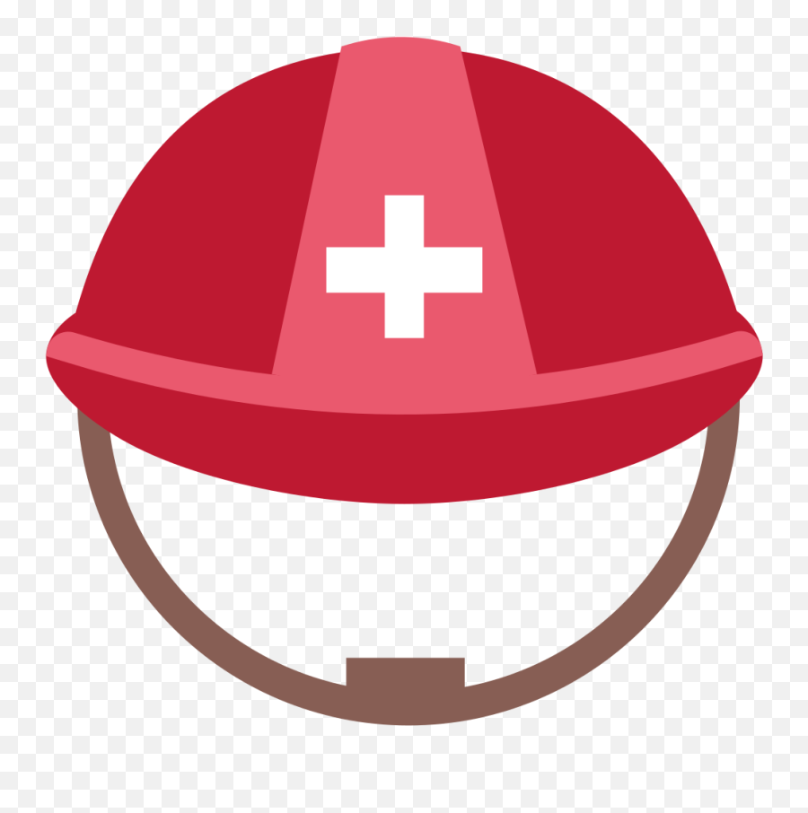Rescue Workers Helmet Emoji - Medical Helmet Emoji Transparent,Helmet Emoji