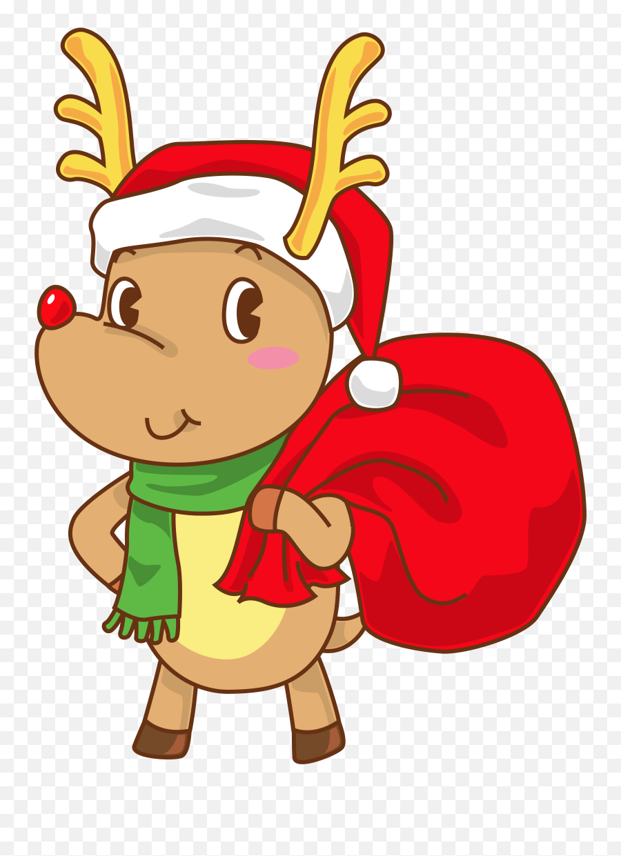 Christmas Rudolph Wallpapers - Wallpaper Cave Rudolph In Santa Hat Emoji,Lipstick Santa Hat Emoticons