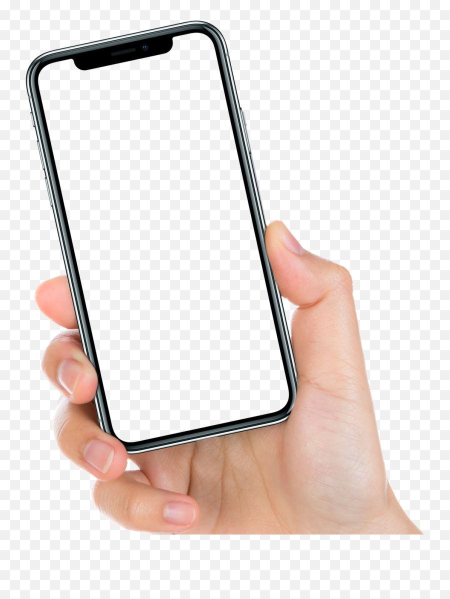 Iphone X Mobile Frame Hand Effect Sticker By Mrmwsk - Hand Mobile Frame Png Emoji,Frame With An X Emoji