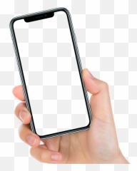 Iphone X Mobile Frame Hand Effect Sticker By Mrmwsk - Hand Mobile Frame Png Emoji,Frame With An X Emoji