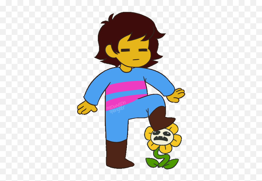 22 Ideas - Funny Frisk Gif Emoji,Undertale Flowey Emotions