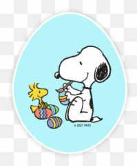 Peanuts Official Accessories - Snoopy Easter With Egg Emoji,Woodstock Peanuts Copy/paste Emojis