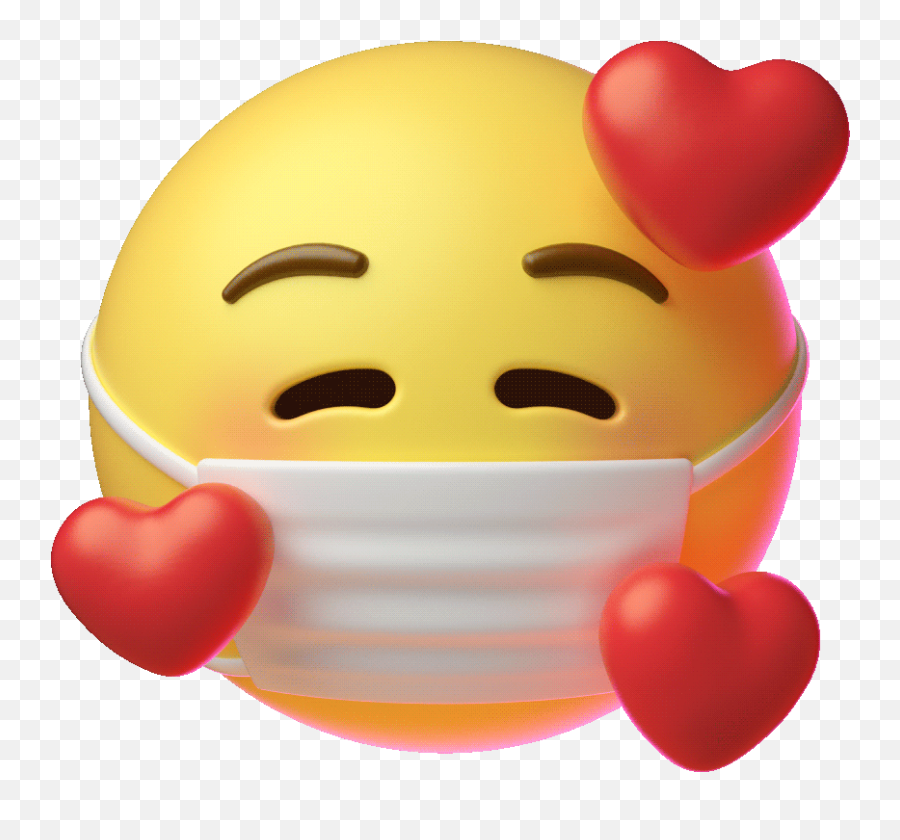 Mask Love Sticker By Emoji For Ios Android Giphy Animated,Nervous Emoji