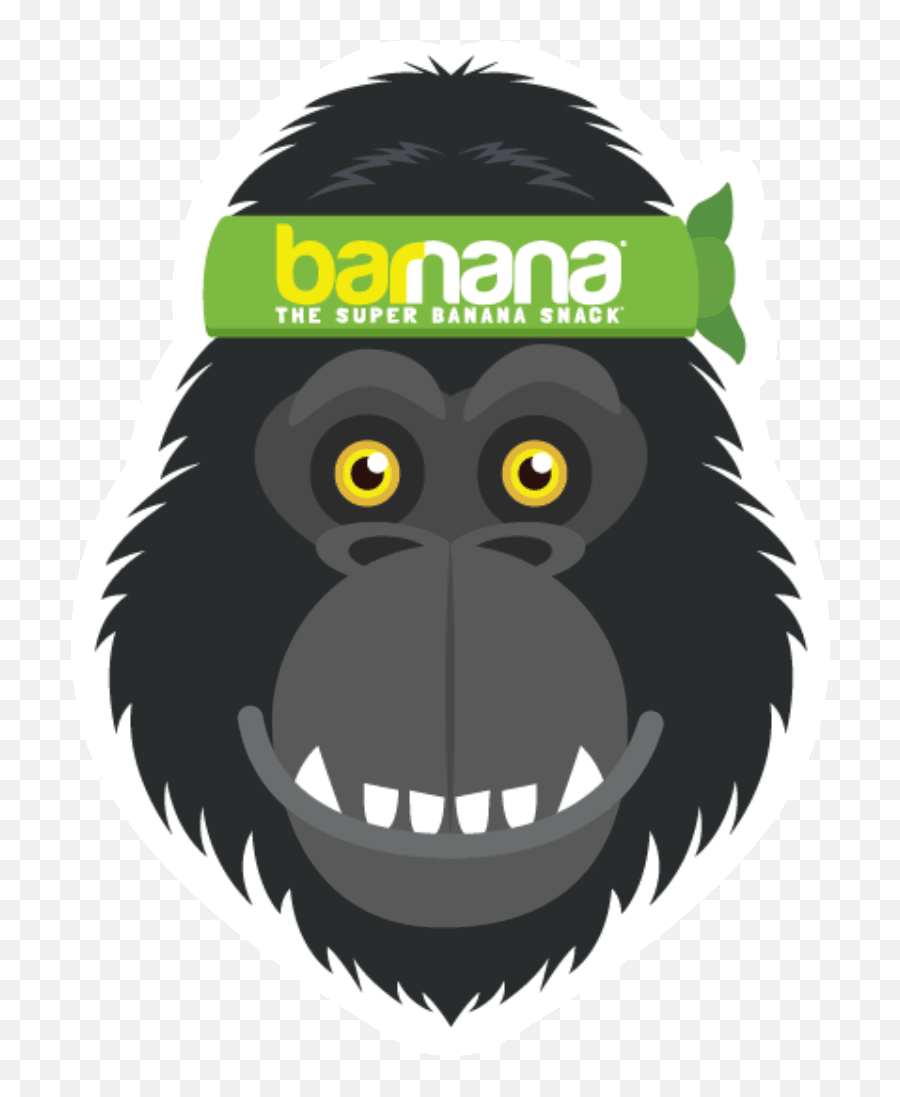 Nana Banana Gifs - Gif Of Gorilla Smile Emoji,Banana Peel Fall Gif Emoticon