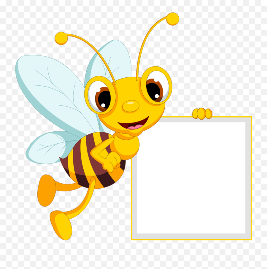 Clipart Kid Bee - Bee Clipart Full Size Png Download Seekpng Gambar Sarang Lebah Kartun Emoji,Emoji Border Design