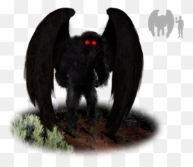 Meet The Mothman The Spooky Creature - Mothman Art Emoji,Mythological Creature Intensifies Negative Emotions