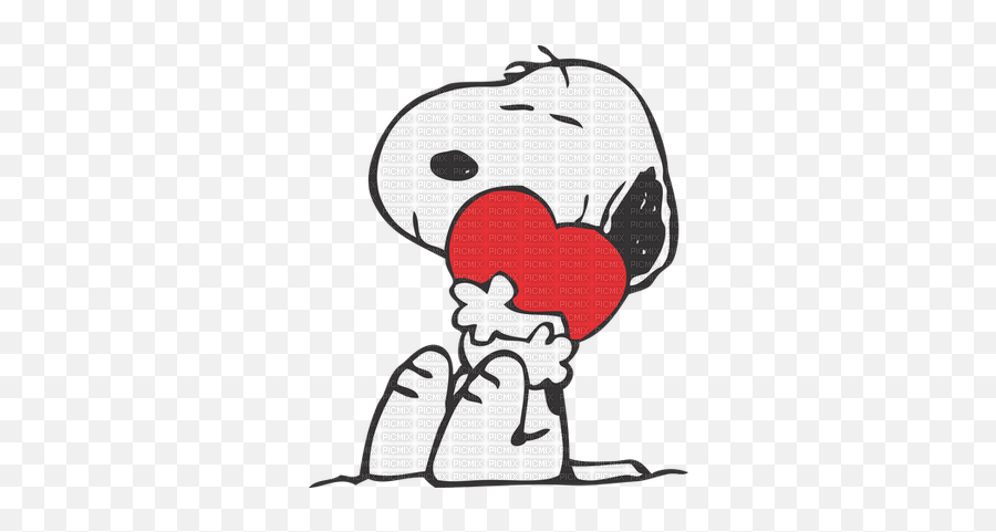Snoopy Snoopy Heart Coeur Calin Hug - Picmix Happy Emoji,Ton Of Heart Emojis Picure