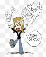 Stress Png - Sign Of Stress Cartoon For Exam Stress Fictional Character Emoji,Animated Emoticons With Signs