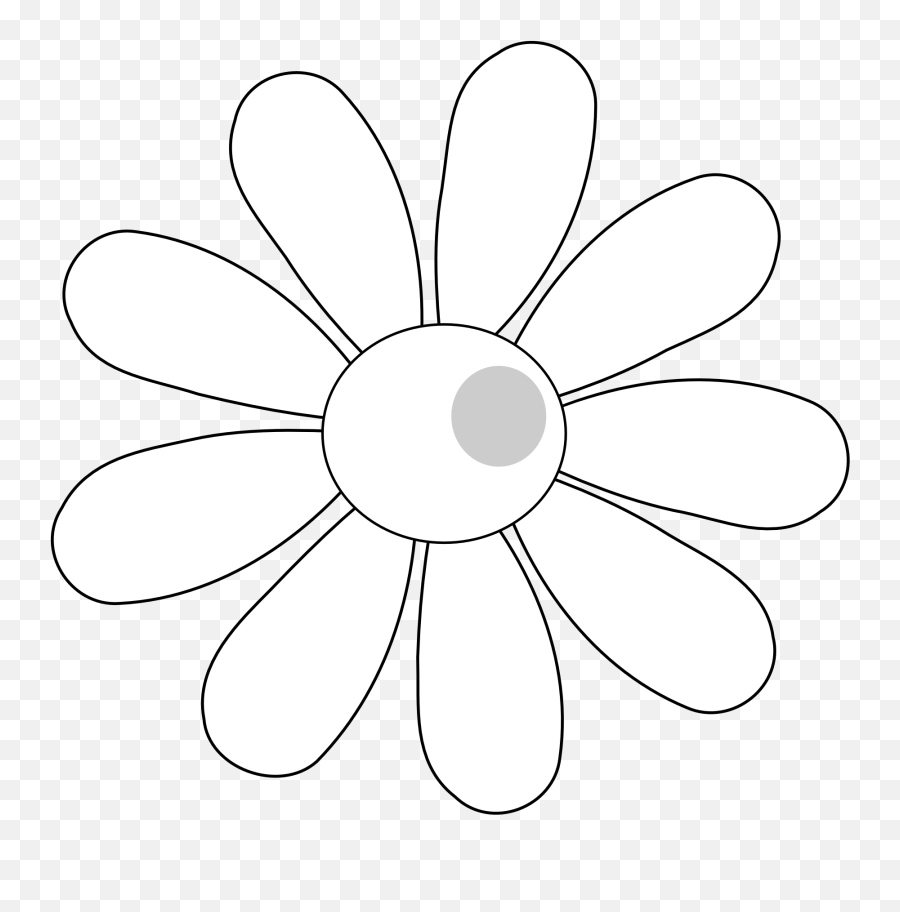 Smiley Face Daisy - Draw A Flower With 9 Petals Emoji,Emoticon Gloriosa