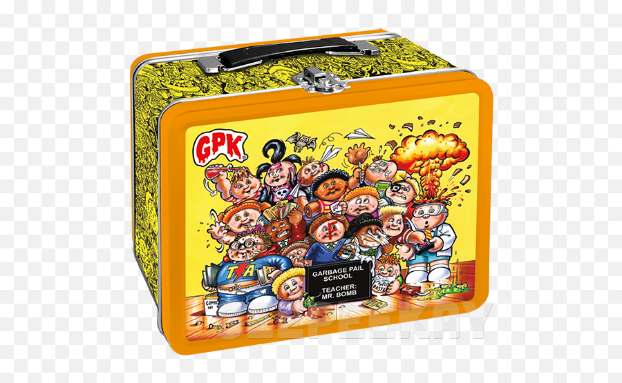 Garbage Pail Kids Blue Lunchbox Late To School Garbage Pail Emoji,Usa Emoji Movie Countdow