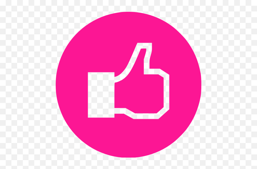 Deep Pink Facebook Like 4 Icon - Icon Like Png Pink Emoji,Rosa Emoticon Fb
