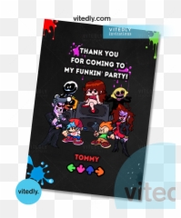 Friday Night Funkin Party Birthday - Friday Night Funkin Birthday Template Emoji,Love Emoji Pillow For 1:00