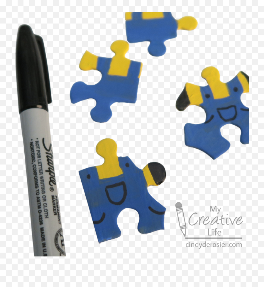 Cindy Derosier My Creative Life Puzzle Piece Minions - Marking Tools Emoji,I Need A Minion Emoticon For My Phone