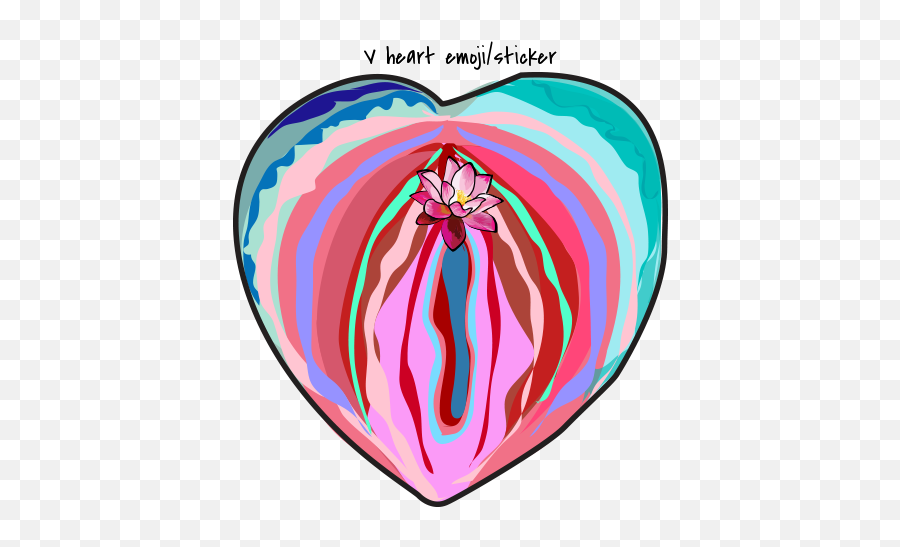 Vagina Heart Patch Happy Noise Emoji,Emoji For Vagina