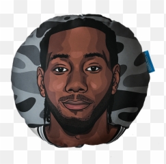 Kawhi Leonard Pillow Head - Illustration Full Size Png Emoji,Kawai Leonard No Emotion