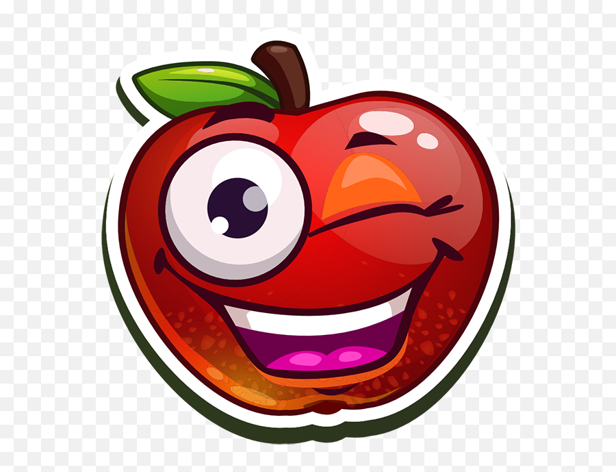 Funny Fruits Stickers By Oleg Sul Emoji,Apple Fruit Emojis