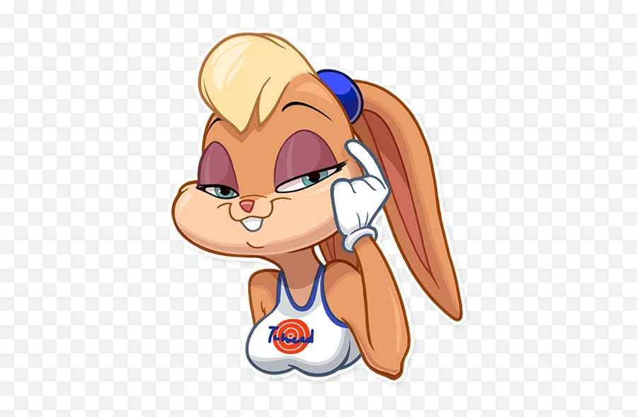 Telegram Sticker 17 From Collection Lola Bunny Emoji,Space Jam In Emoticons