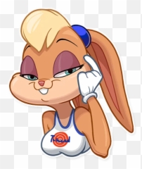 Telegram Sticker 17 From Collection Lola Bunny Emoji,Space Jam In Emoticons