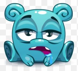 Herbie The Blue Alien By Thumb Wizards Emoji,Sheepish Happy Face Emoticon