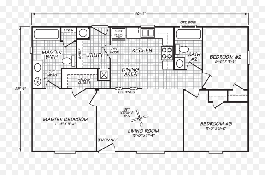 1997 Fleetwood Mobile Home Floor Plan - House Plan Emoji,Emoticon .3.