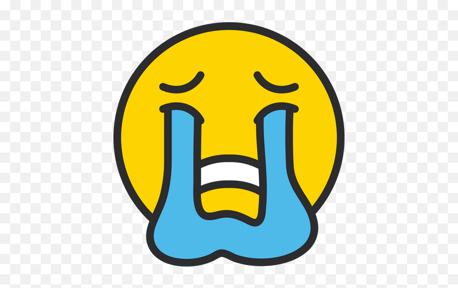 Loudly Crying Face Emoji Icon Of - Cry Loudly Emoji,Crying Emoticon Text