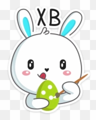 Telegram Sticker 44 From Collection Rabbit Emoji,Brown And Cony Emoji Stickers