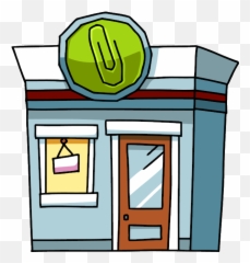 Office Supplies Store Cartoon Clipart - Stationery Shop Clipart Png Emoji,Emoji Office Supplies